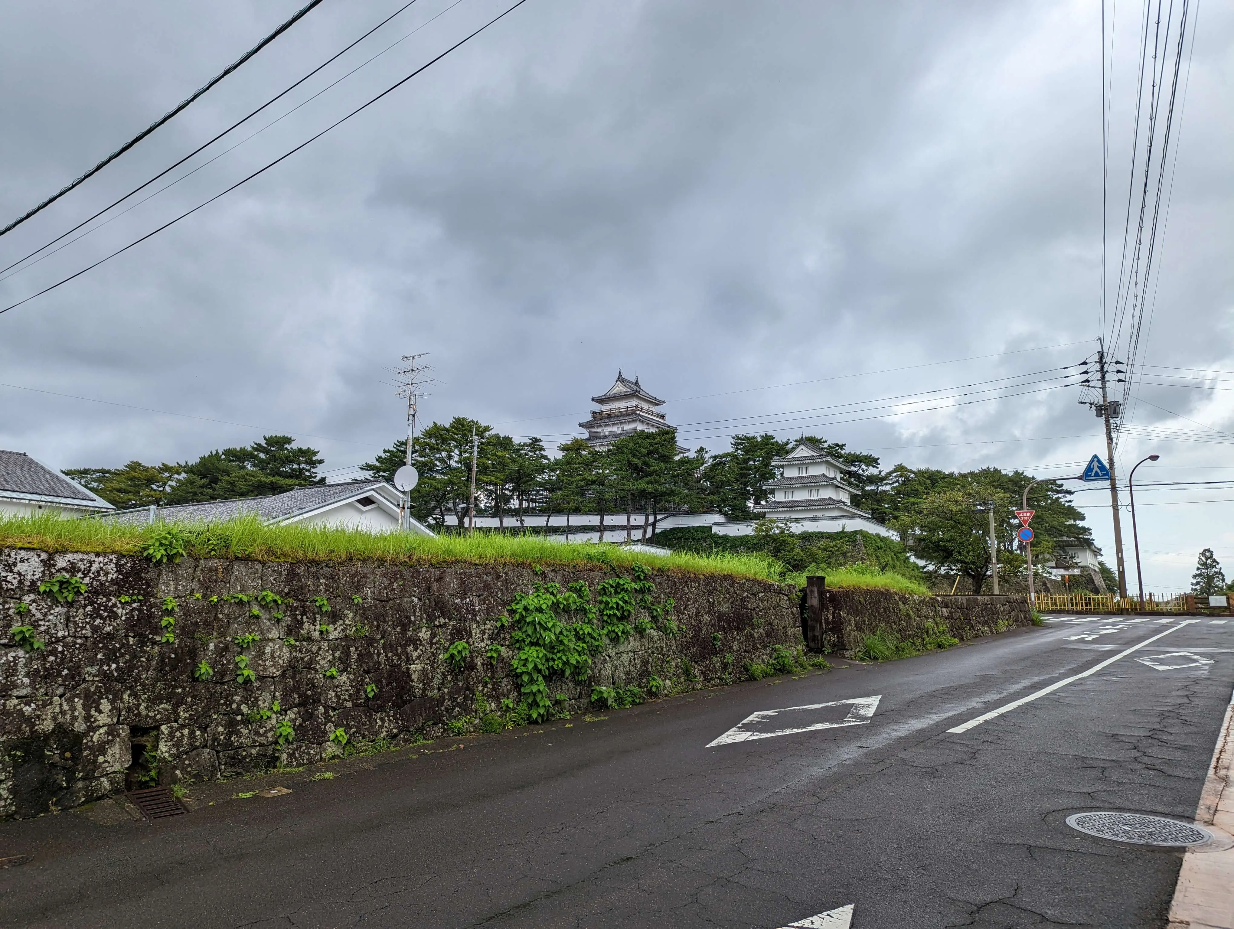 近づく島原城