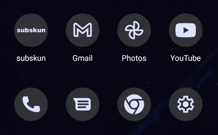 dark icons