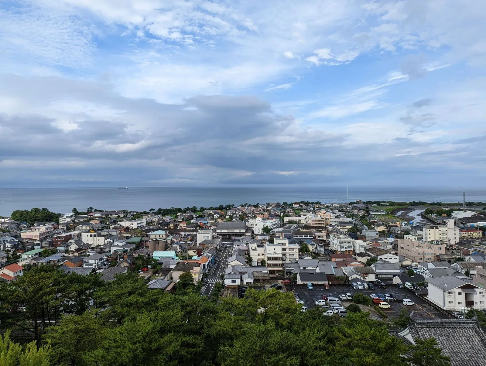 島原城から東の景色