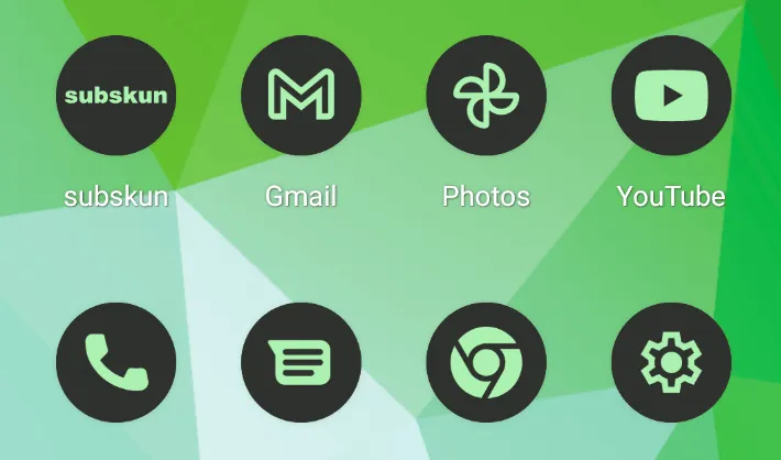 green icons