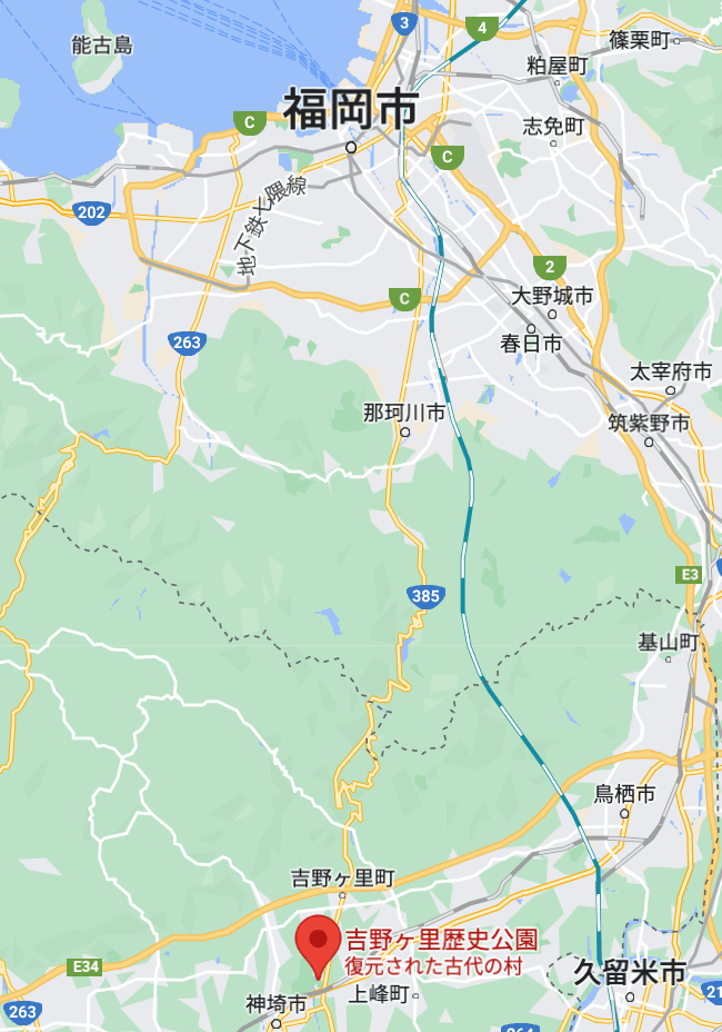 吉野ヶ里遺跡地図
