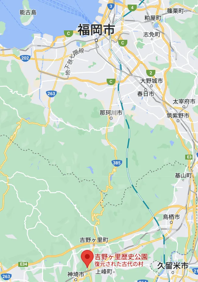 吉野ヶ里遺跡地図