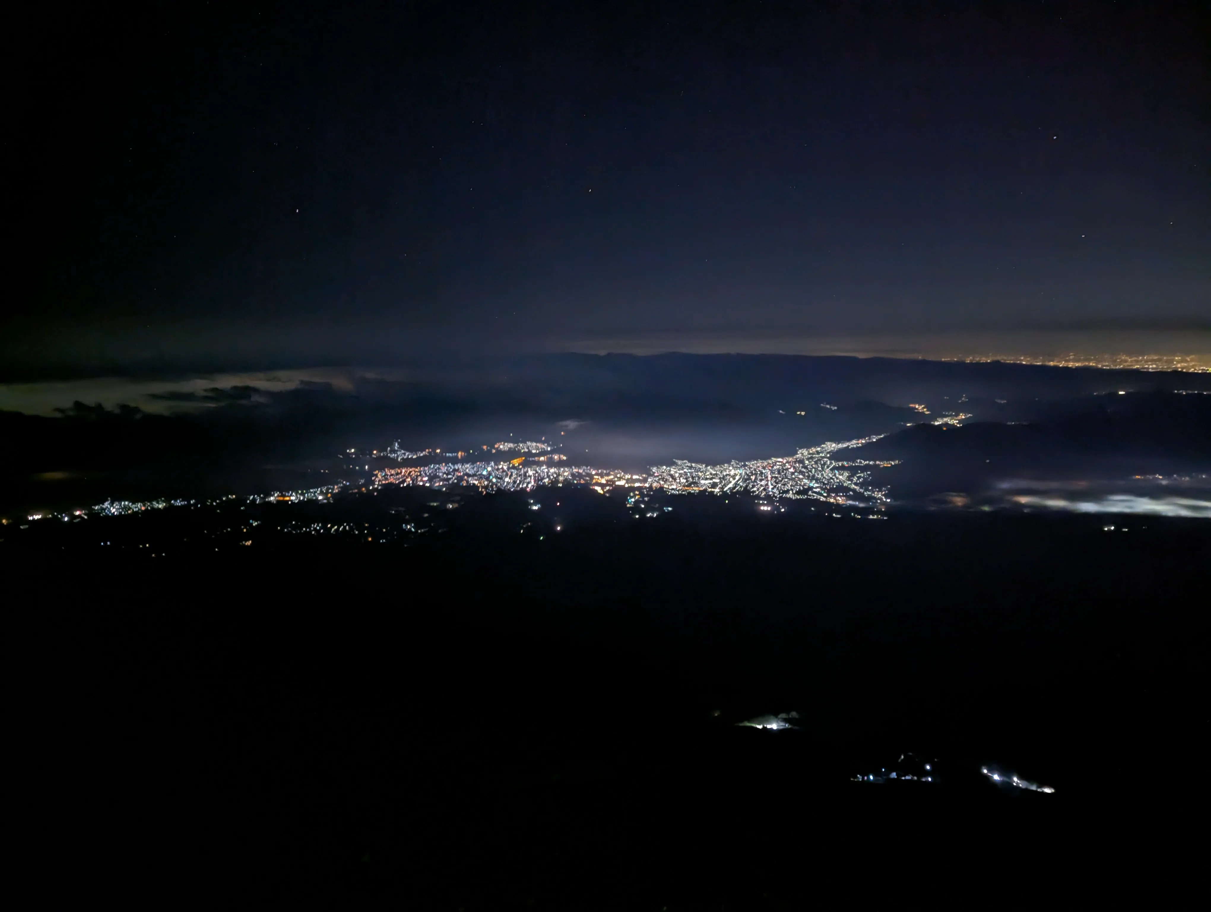 白雲荘からの夜景