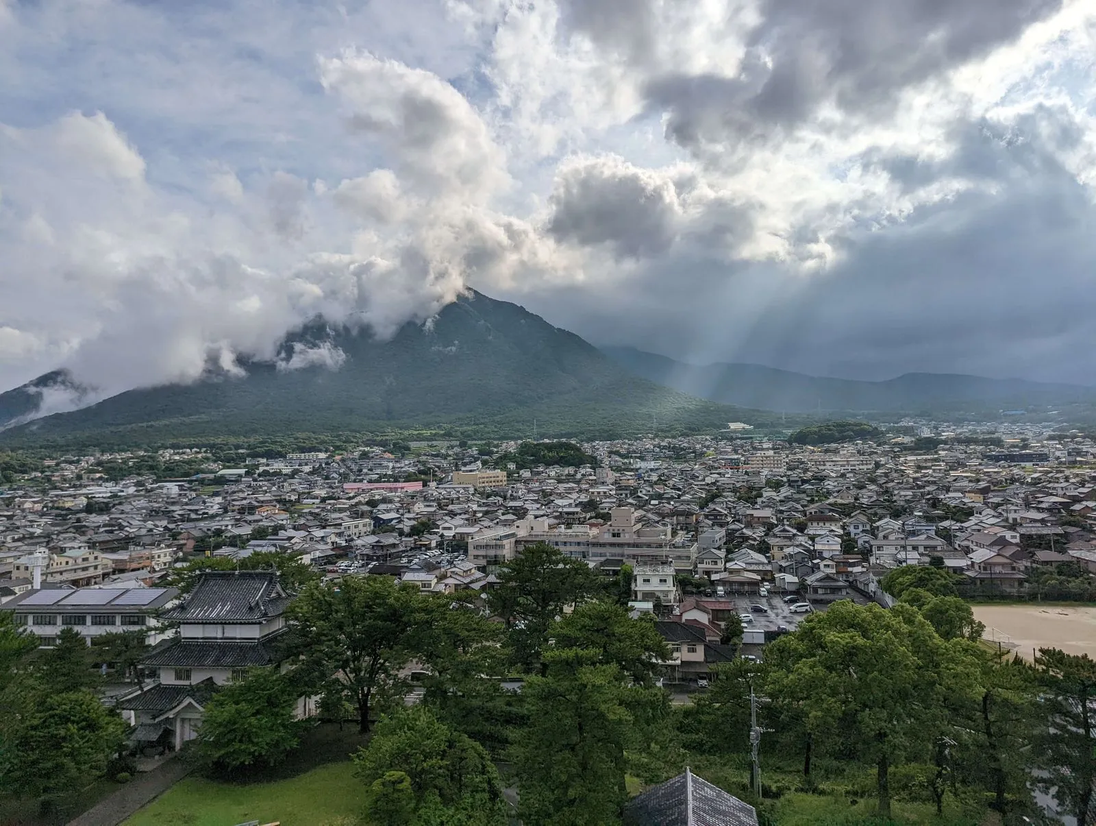 島原城から西の景色